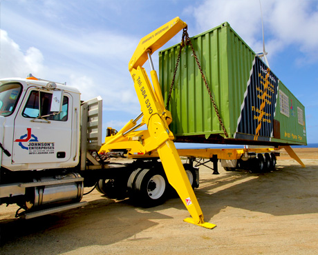 Side-lift and container haulage Service Aruba